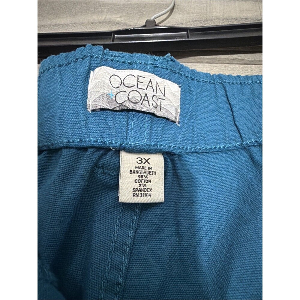 Ocean Coast Men’s 3X Summer Cargo Shorts Lot Bundle Blue Vacation Beach - Picture 6 of 8